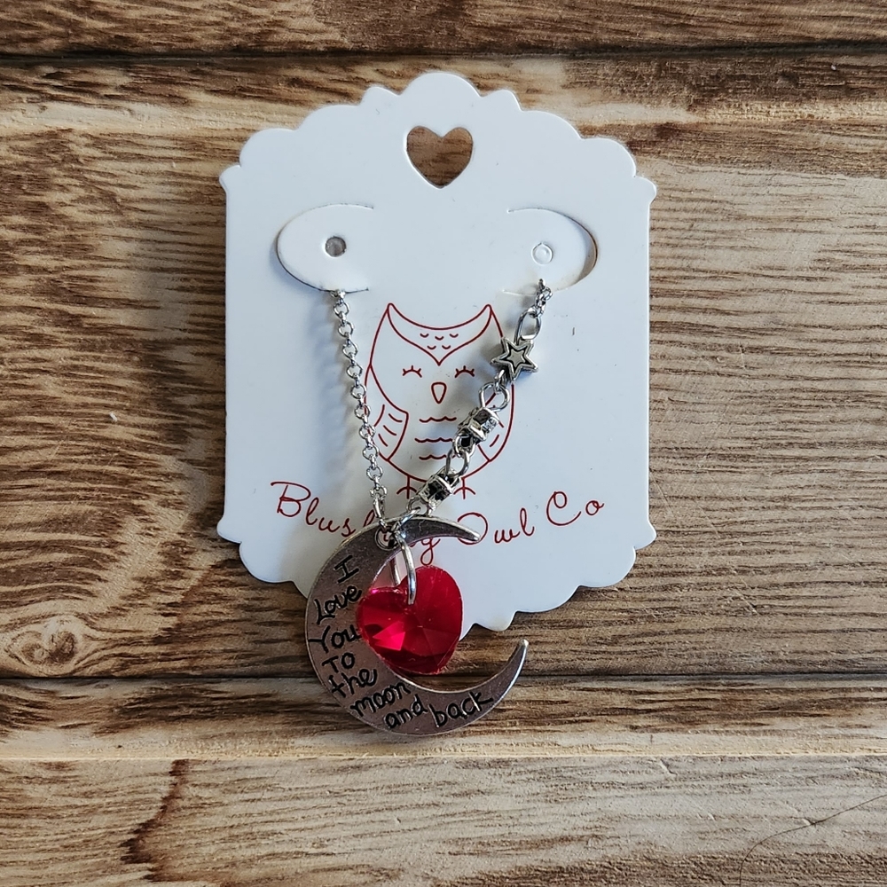 I love you to the moon and back necklace